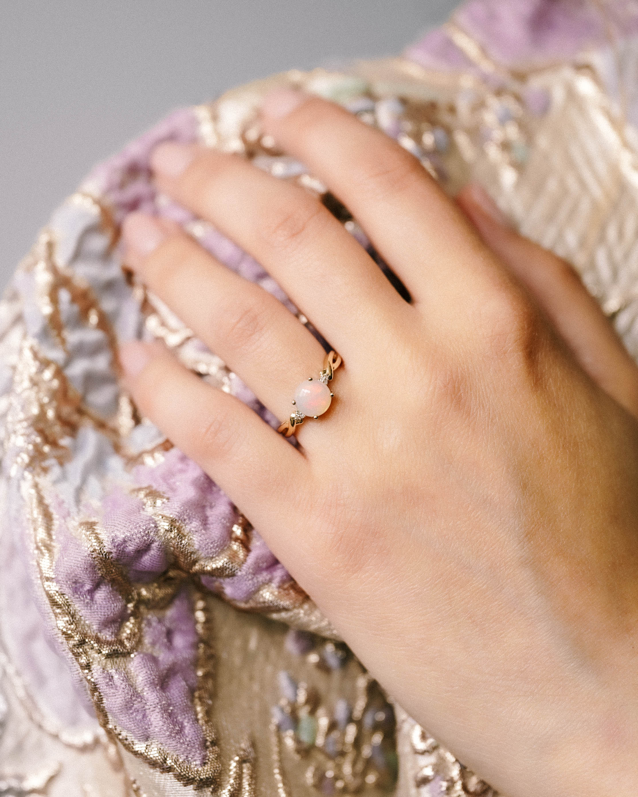 Celestia | Vintage Diamond & Opal