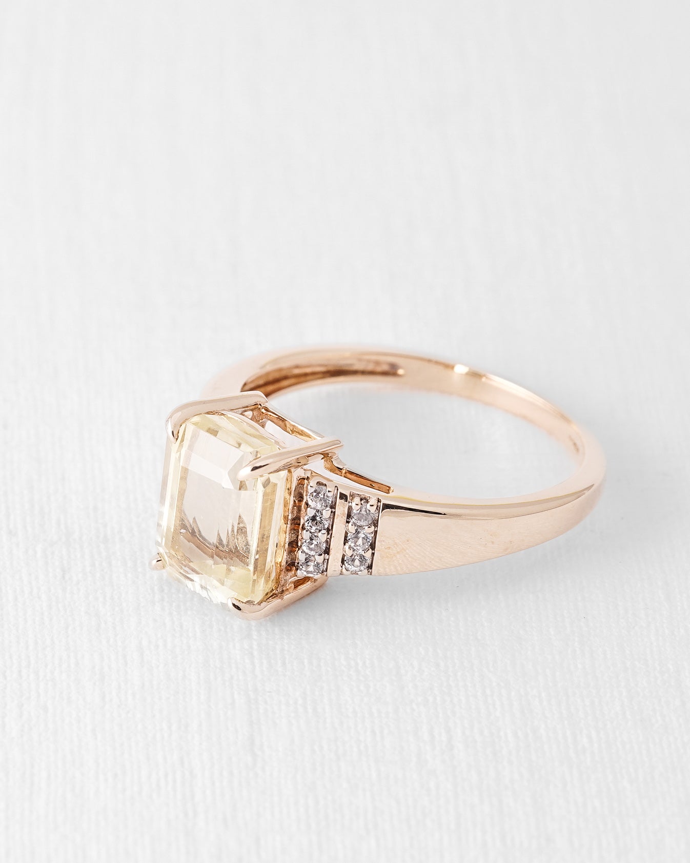 Selverine | Vintage Quartz and White Sapphire Cluster Ring