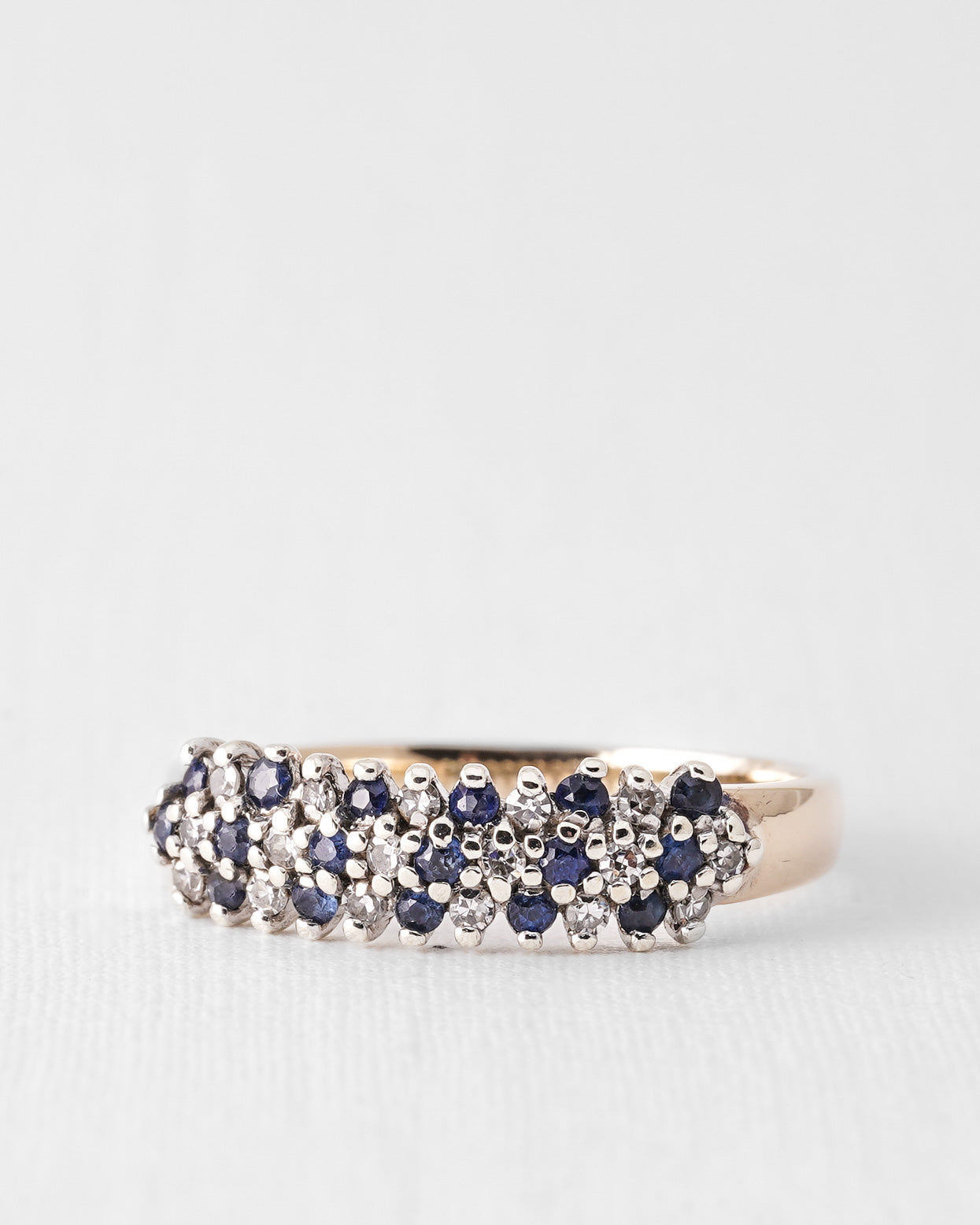 Selene | Vintage Sapphire and Diamond Dress Ring
