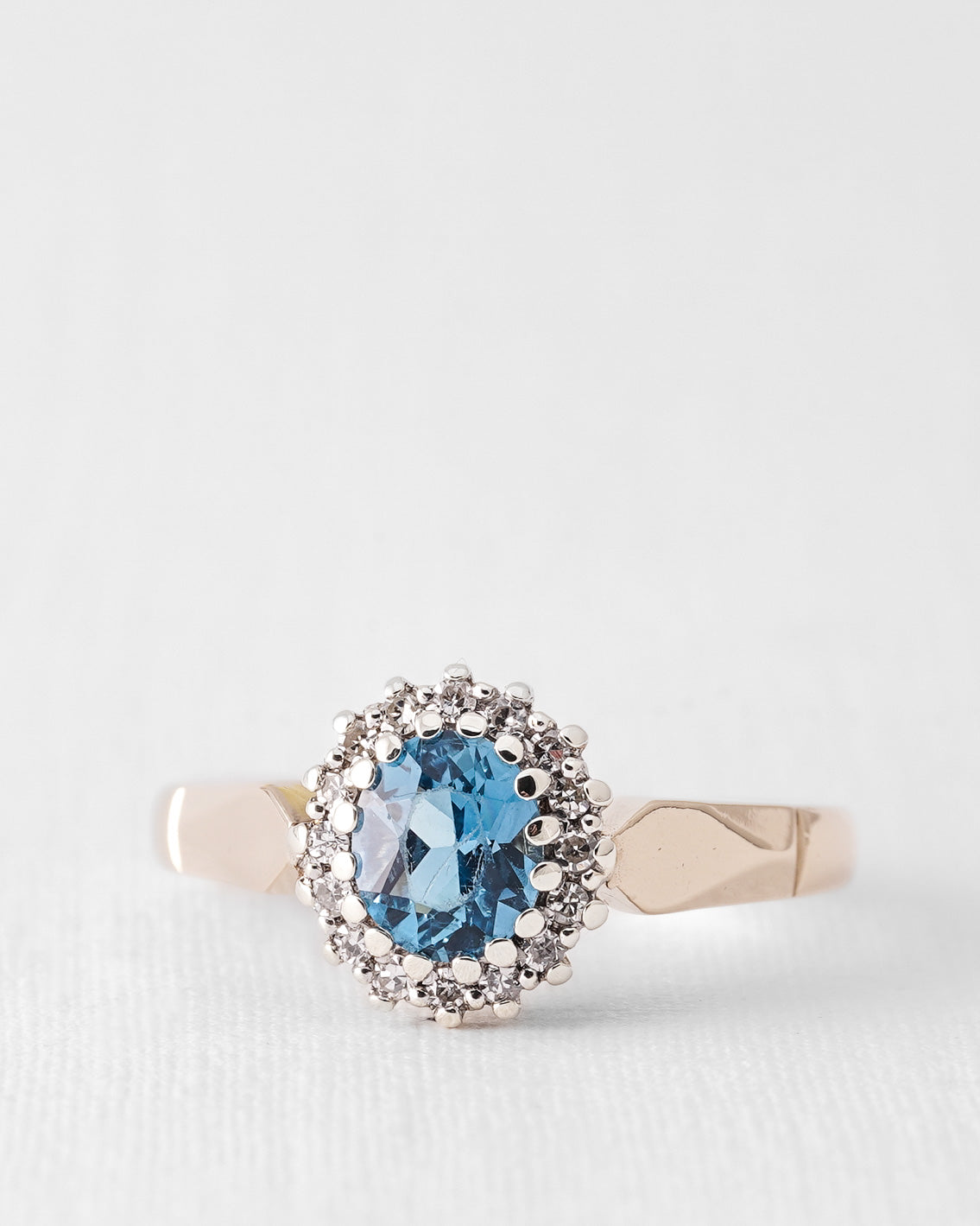 Avey | Vintage Topaz and Diamond Ring