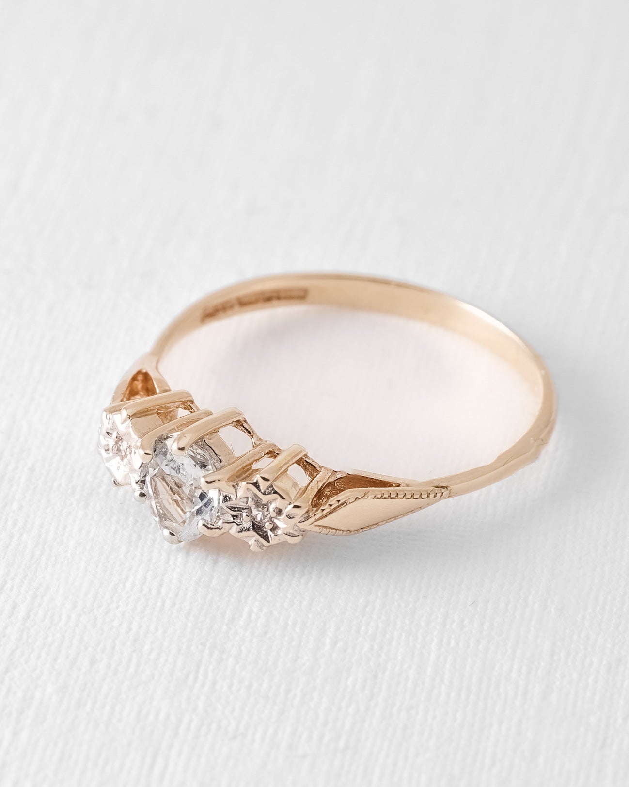 (05-03) Anouk | Vintage Aquamarine & Diamond Ring - Menina Amsterdam