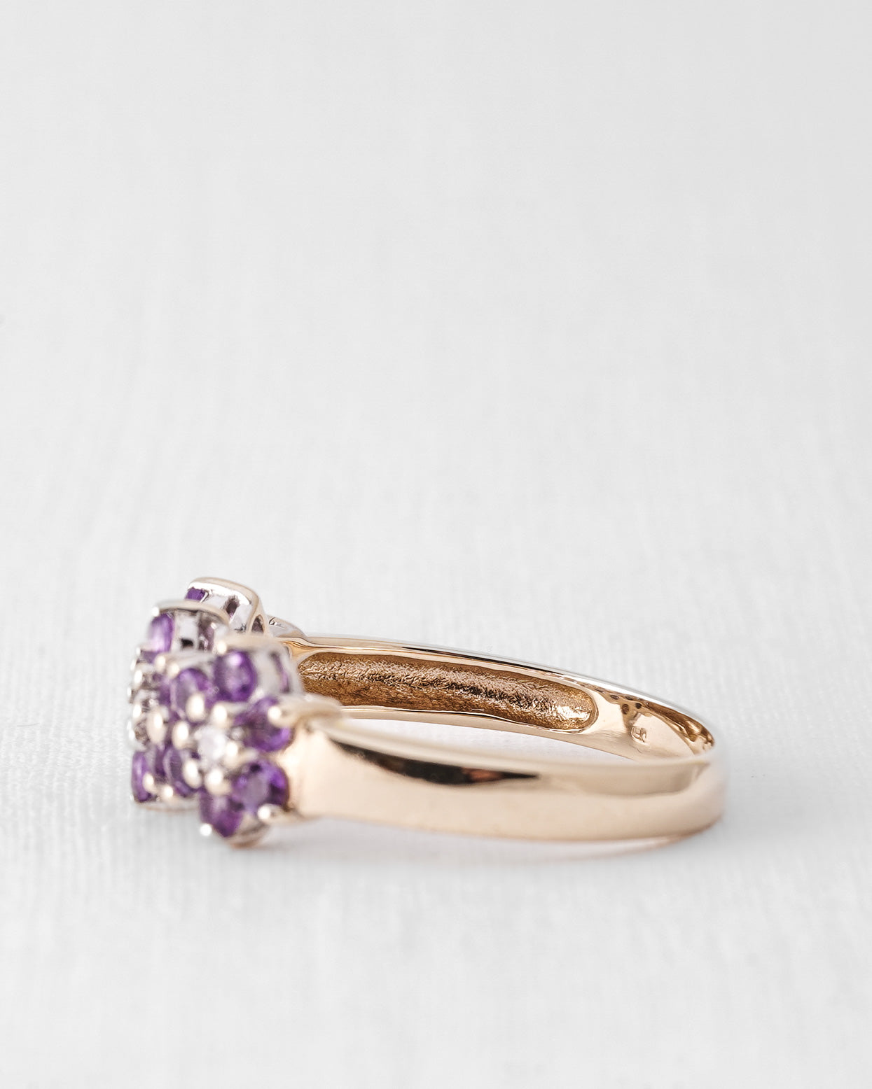 Valesa | Vintage Amethyst and Diamond Ring