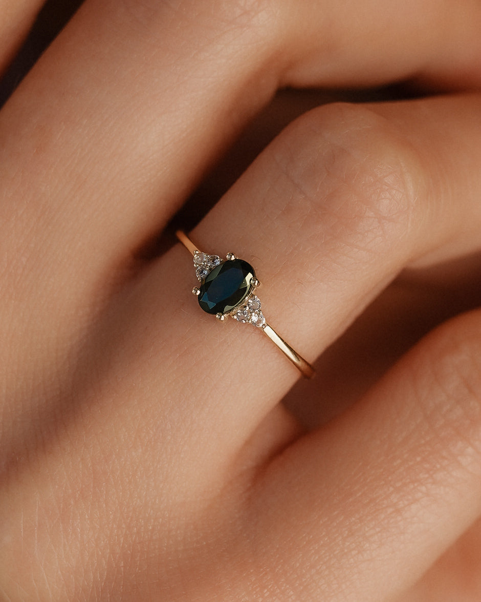 Valerie | Groene Toermalijn & Diamant Ring