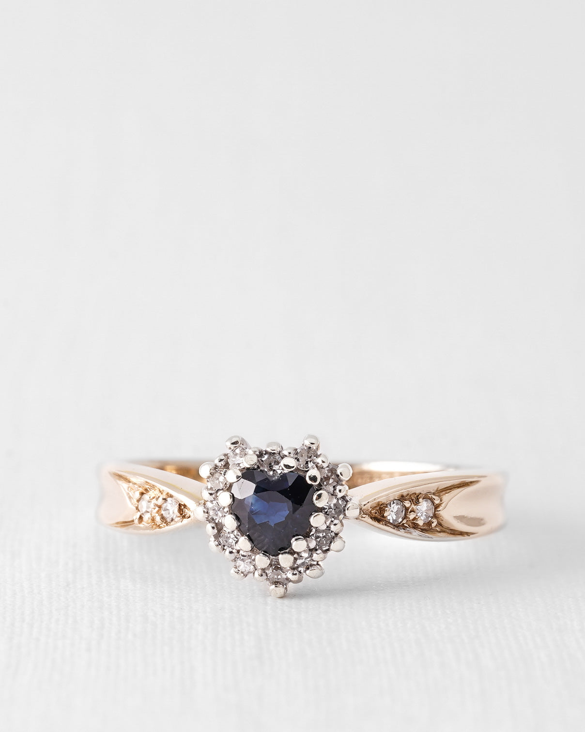 Nira | Vintage Sapphire and Diamond Cluster Ring