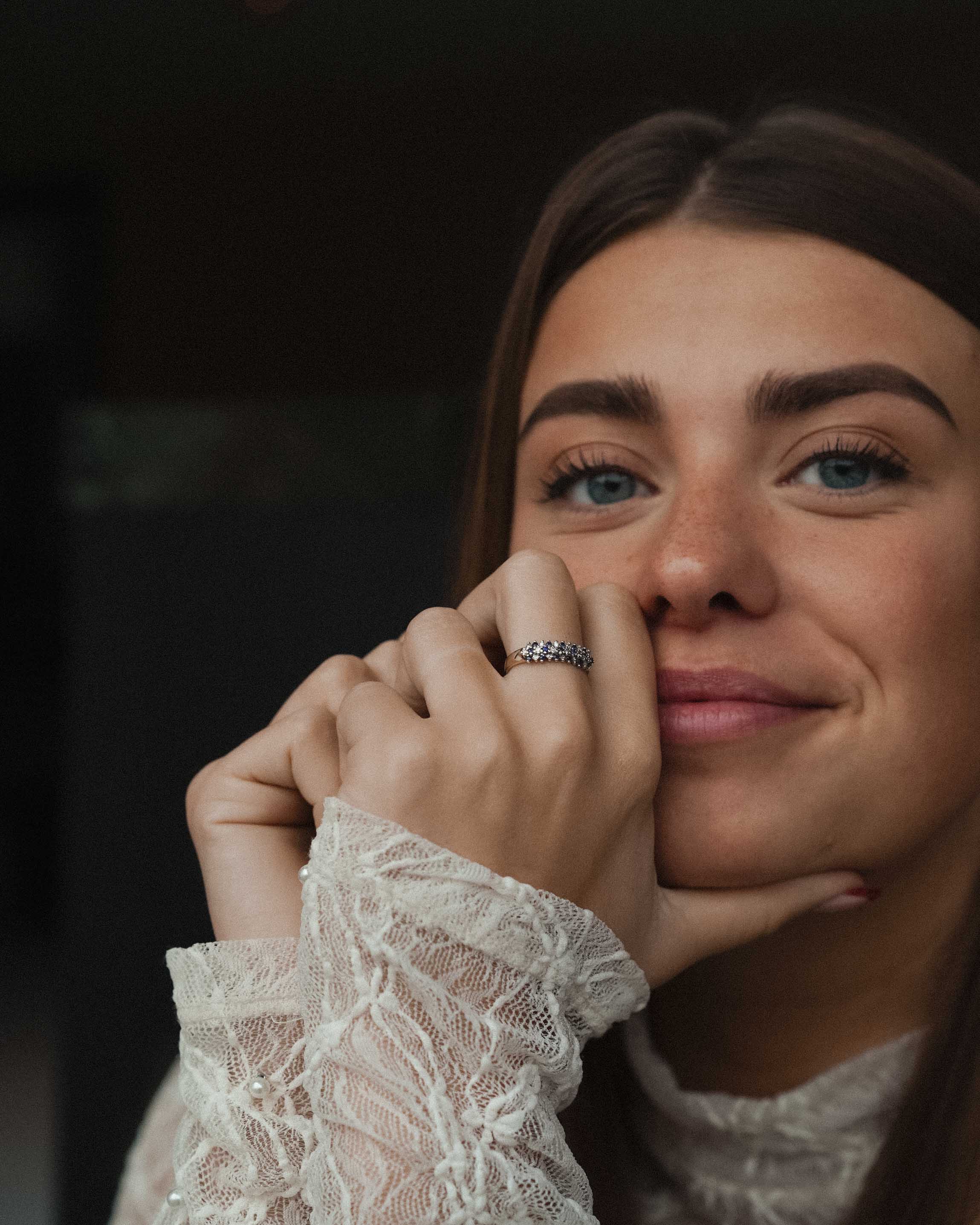 Selene | Vintage Sapphire and Diamond Dress Ring