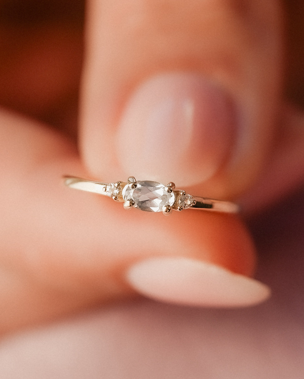 Roeby | Maansteen & Diamant Ring