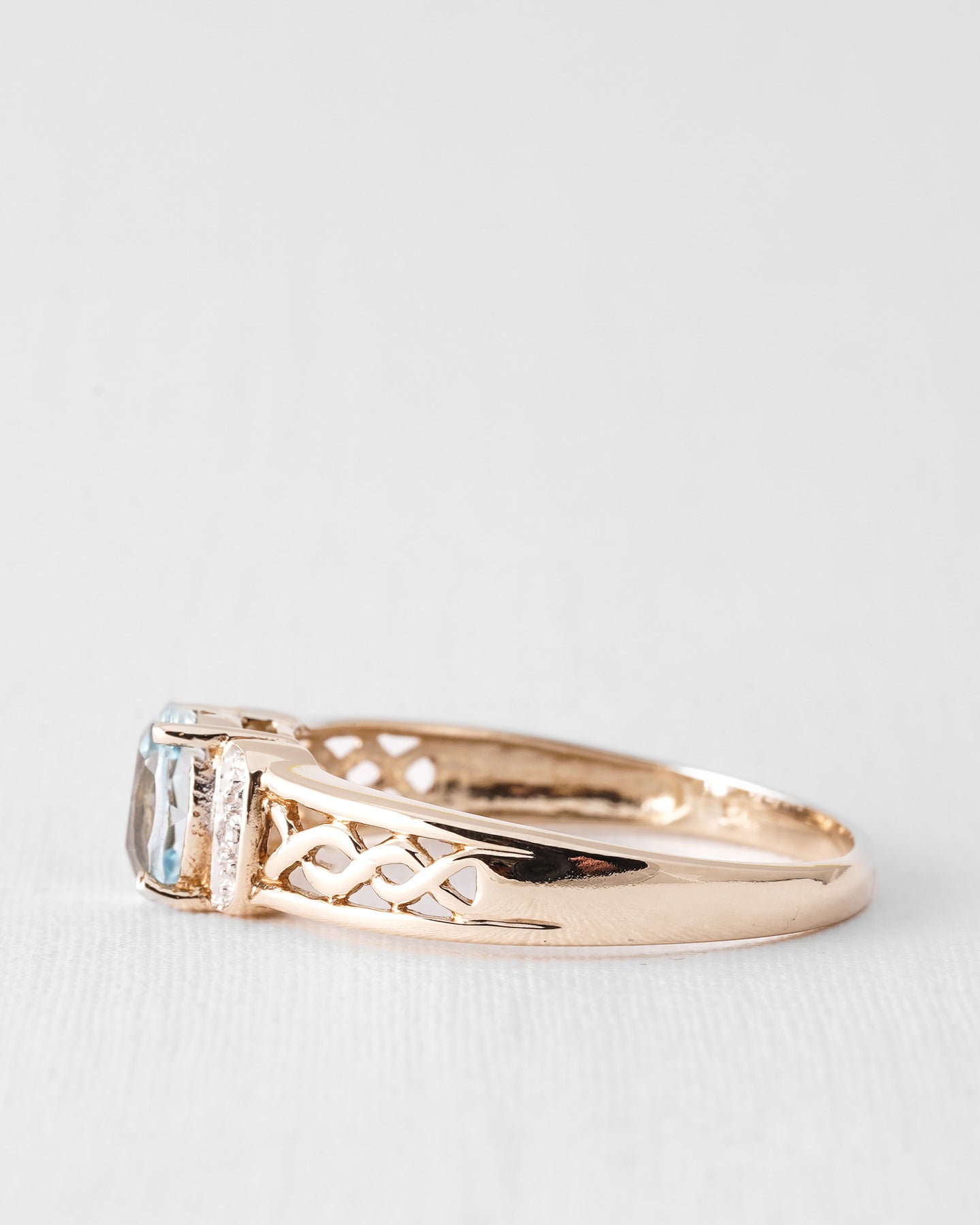 Maelis | Vintage Topaz and Diamond Ring