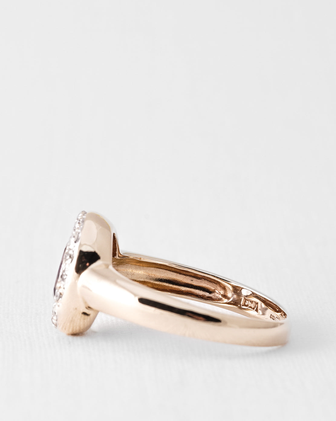 Avylenne | Vintage Amethyst and Diamond Cluster Ring