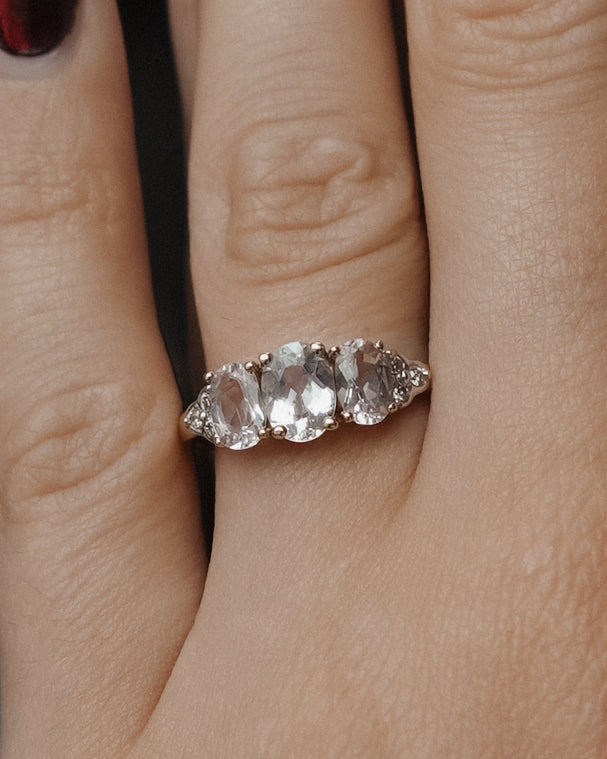 Uarelle | Vintage Kwarts & Diamant Cluster Ring