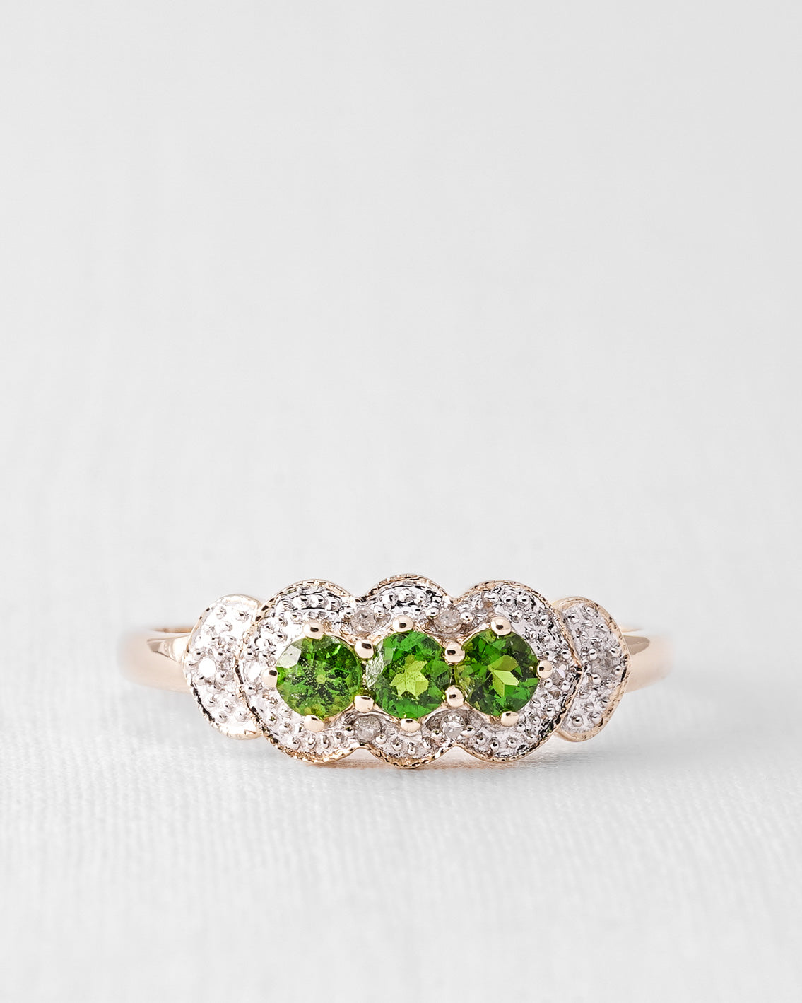 Vionne | Vintage Diopside and Diamond Dress Ring