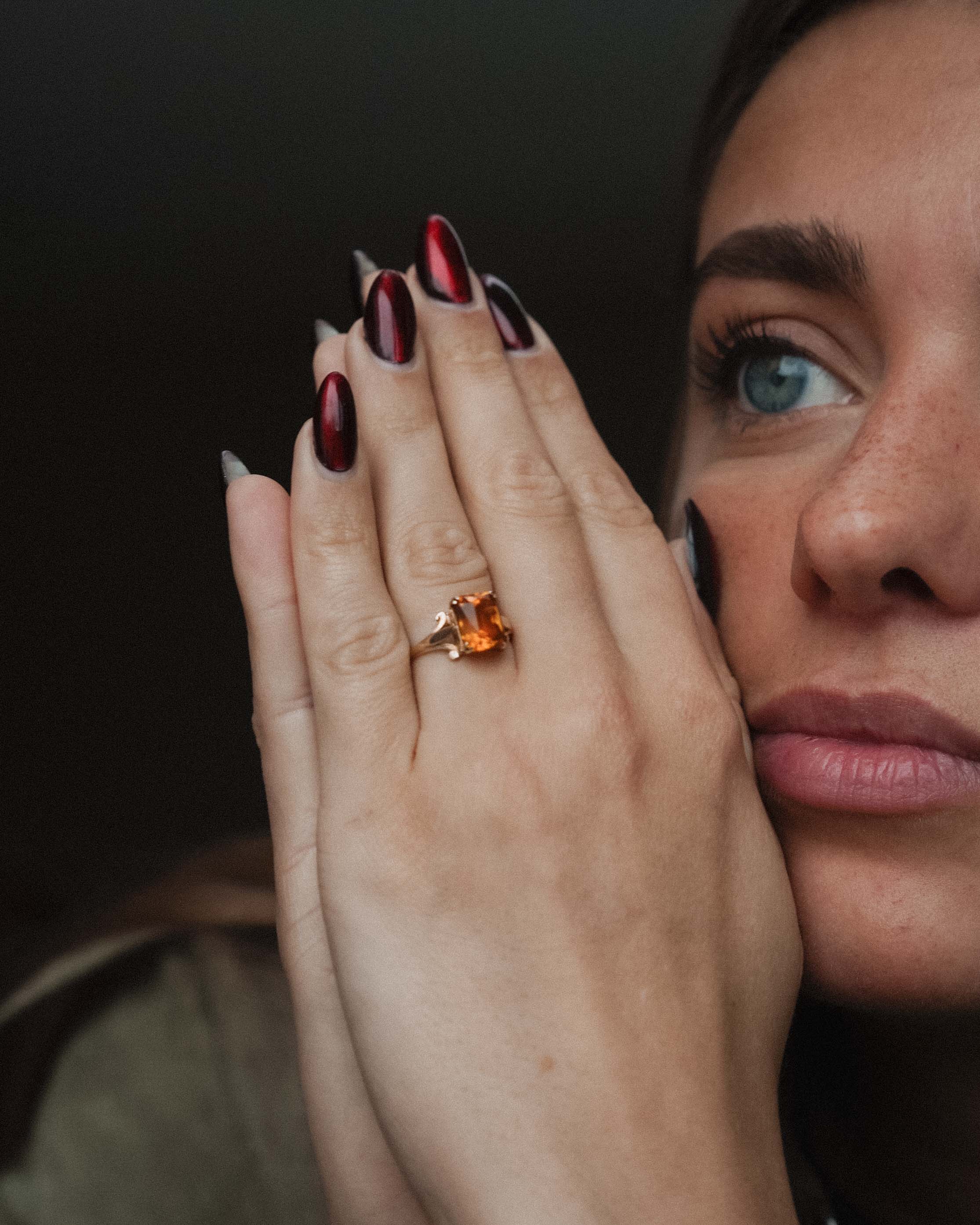 Citreva | Vintage Citrien Solitaire Ring