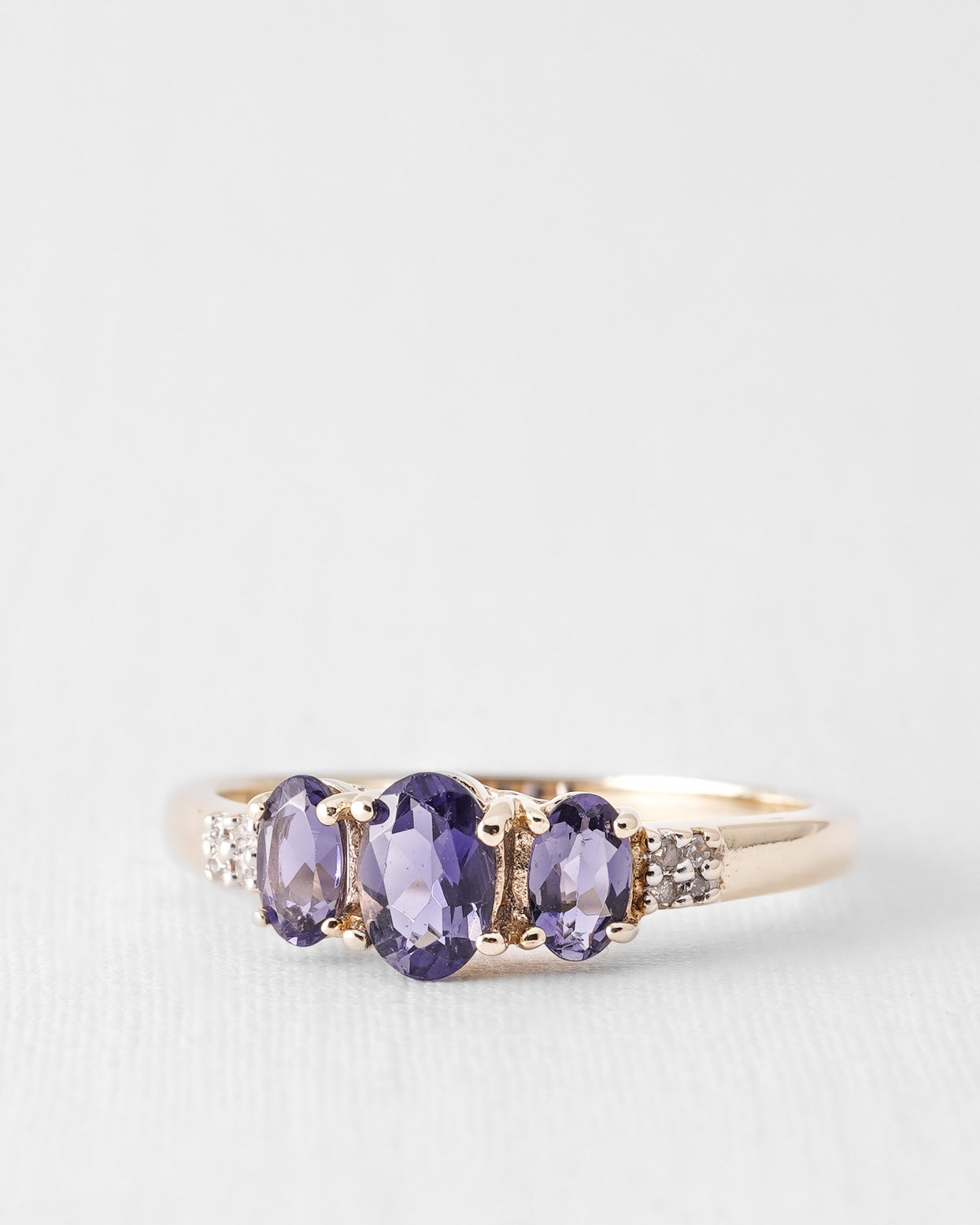 Llyria | Vintage Iolite and Diamond Dress Ring
