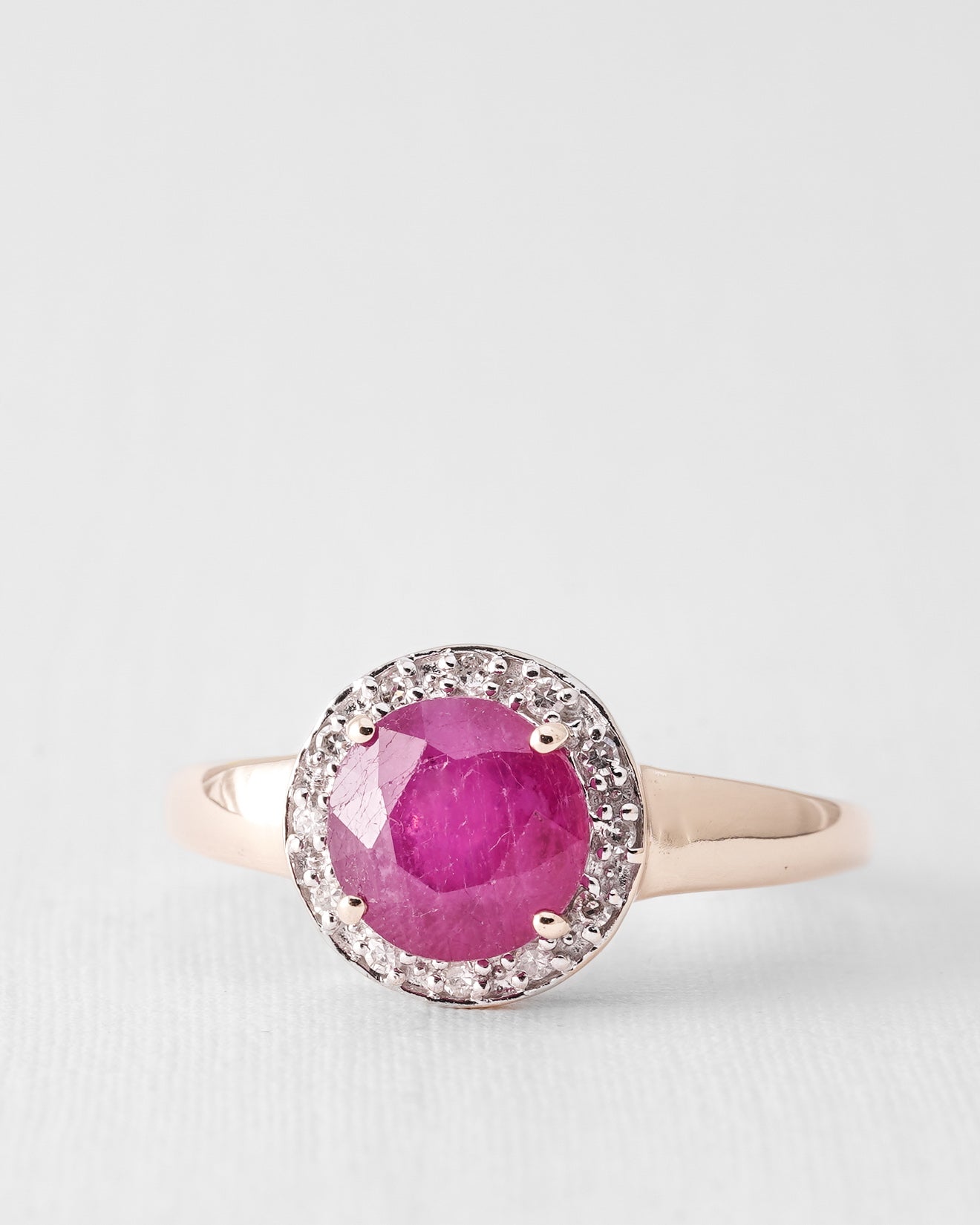 Ravena | Vintage Ruby and Diamond Ring