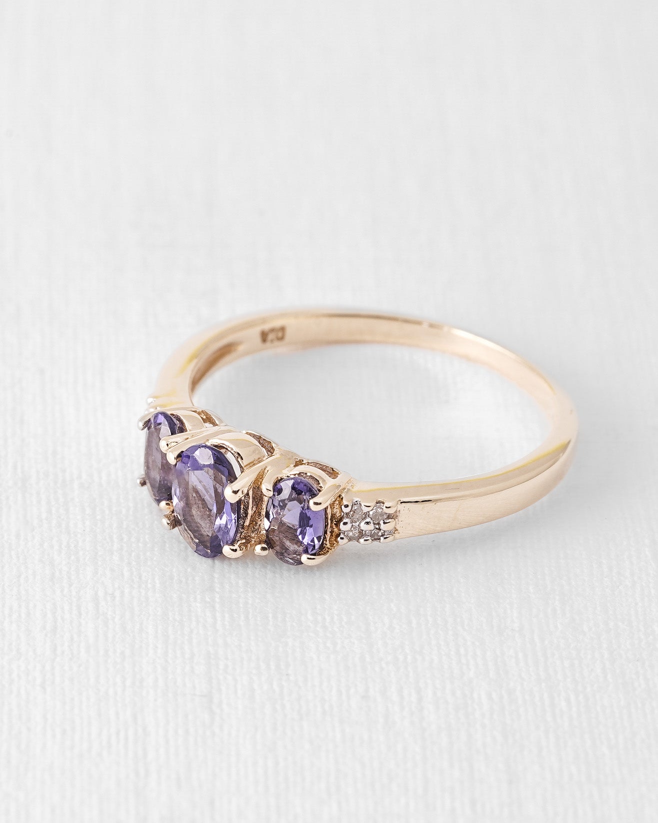 Llyria | Vintage Iolite and Diamond Dress Ring