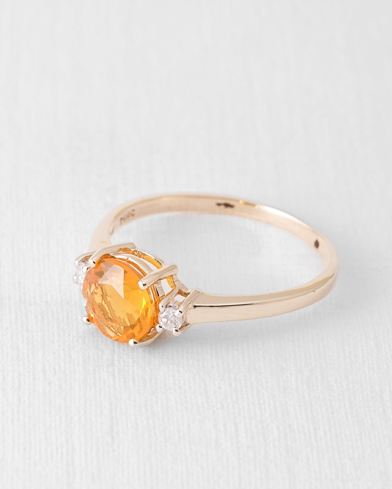 Aravelle | Vintage Fire Opal and Diamond Cluster Ring