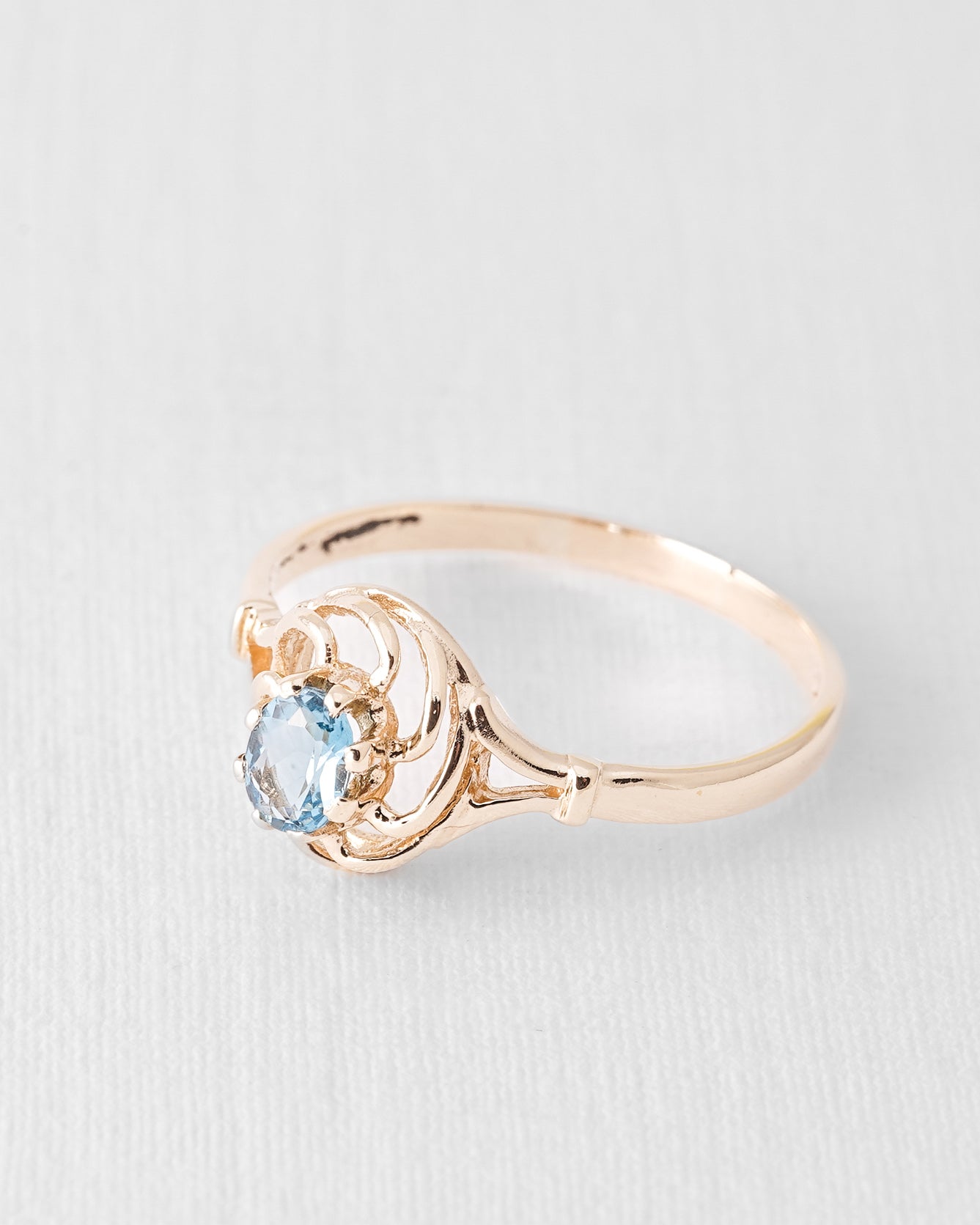 Ayseline | Vintage Blue Topaz Ring