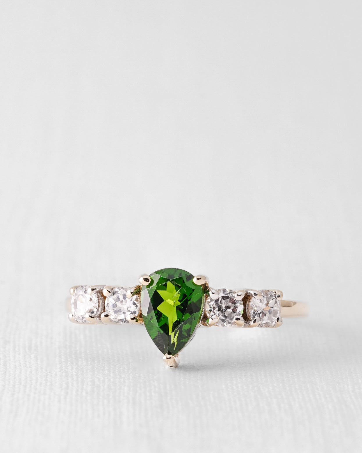 Elanira | Vintage Diopside and Zircon Ring