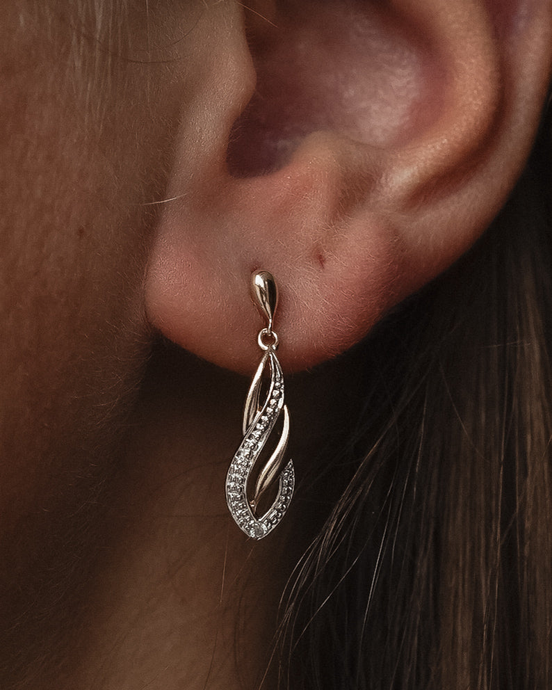 Mera | Vintage Diamant Oorbellen - Menina Amsterdam