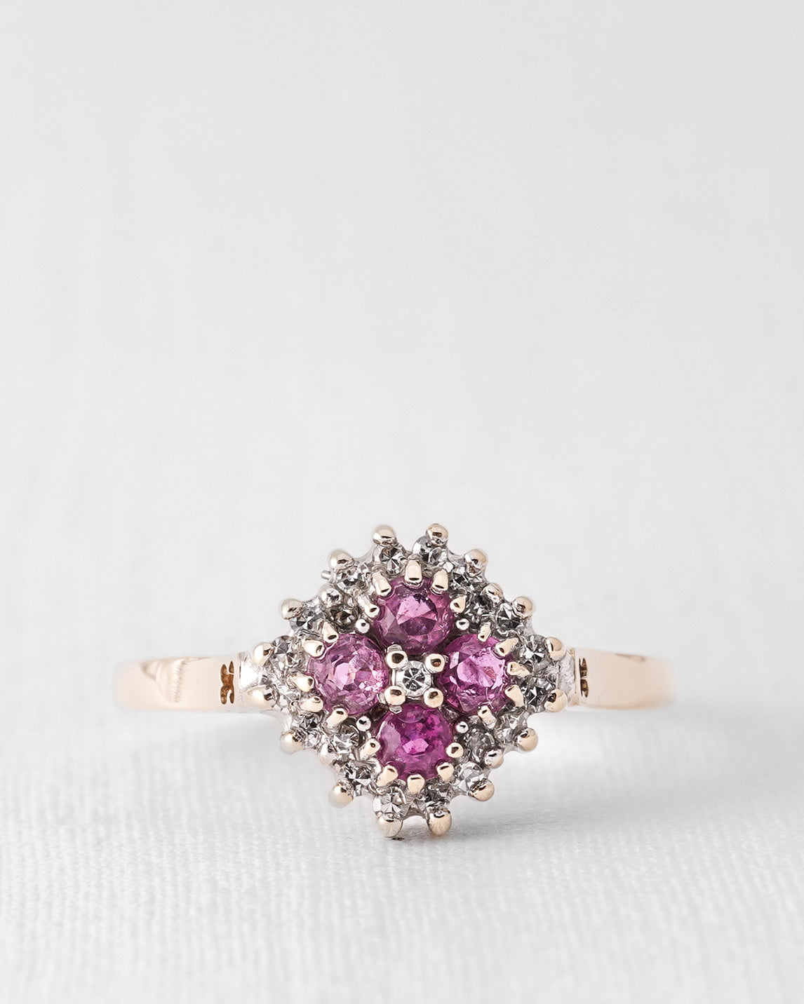 Amelise | Vintage Ruby and Diamond Ring