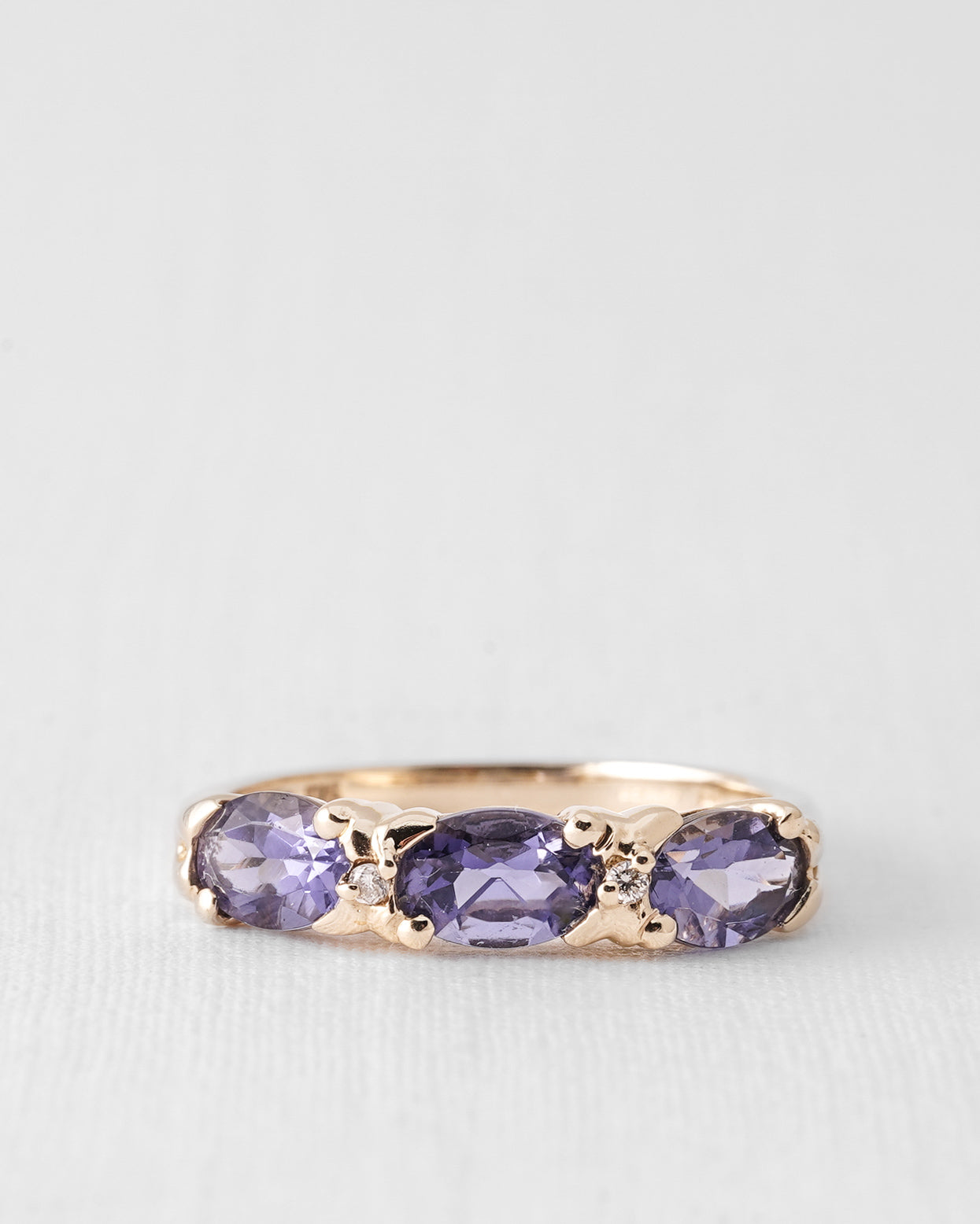 Elowara | Vintage Iolite and Diamond Ring