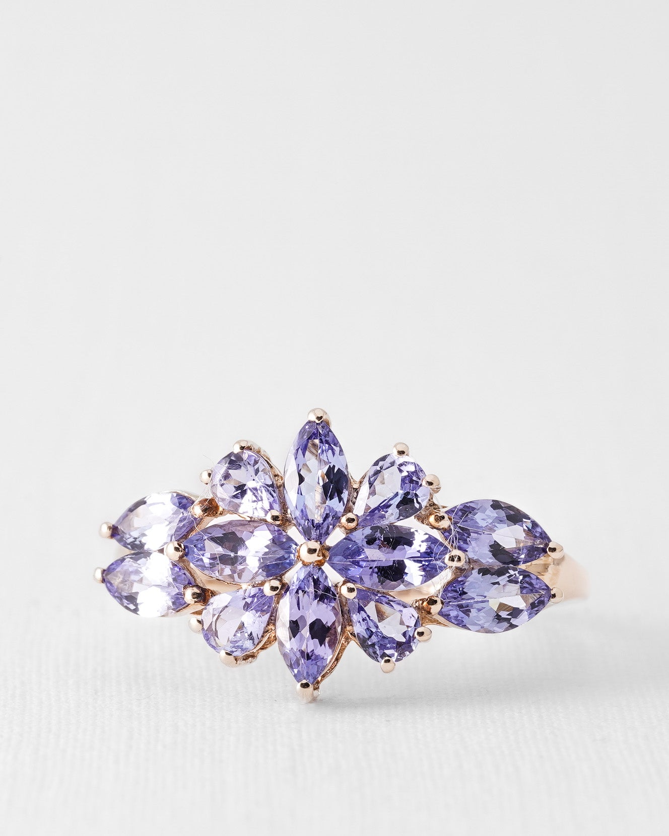Zafrina | Vintage Tanzanite Cluster Ring