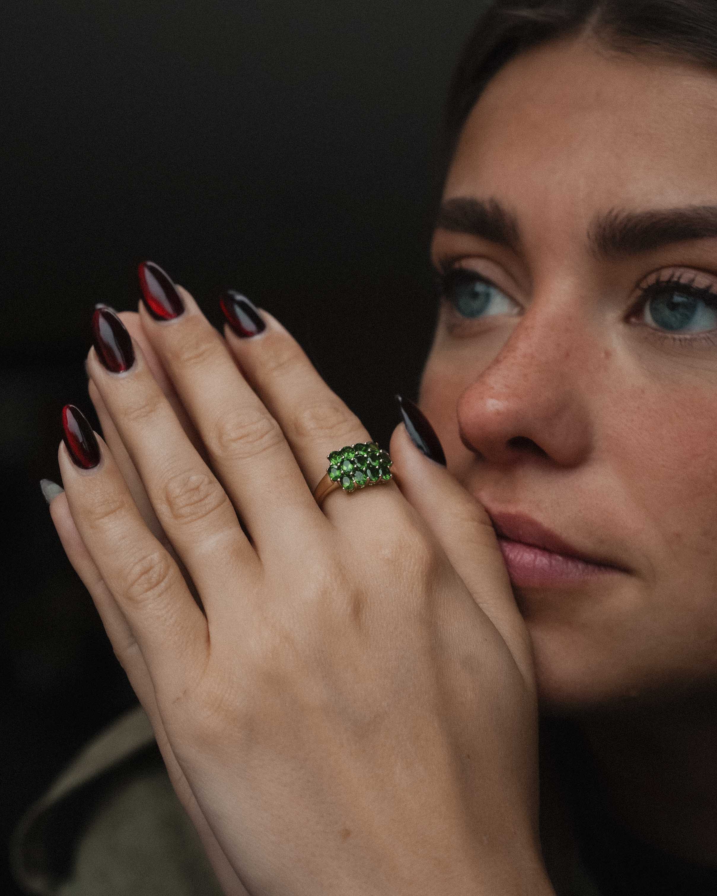 Kalyn | Vintage Diopsiet Cluster Ring