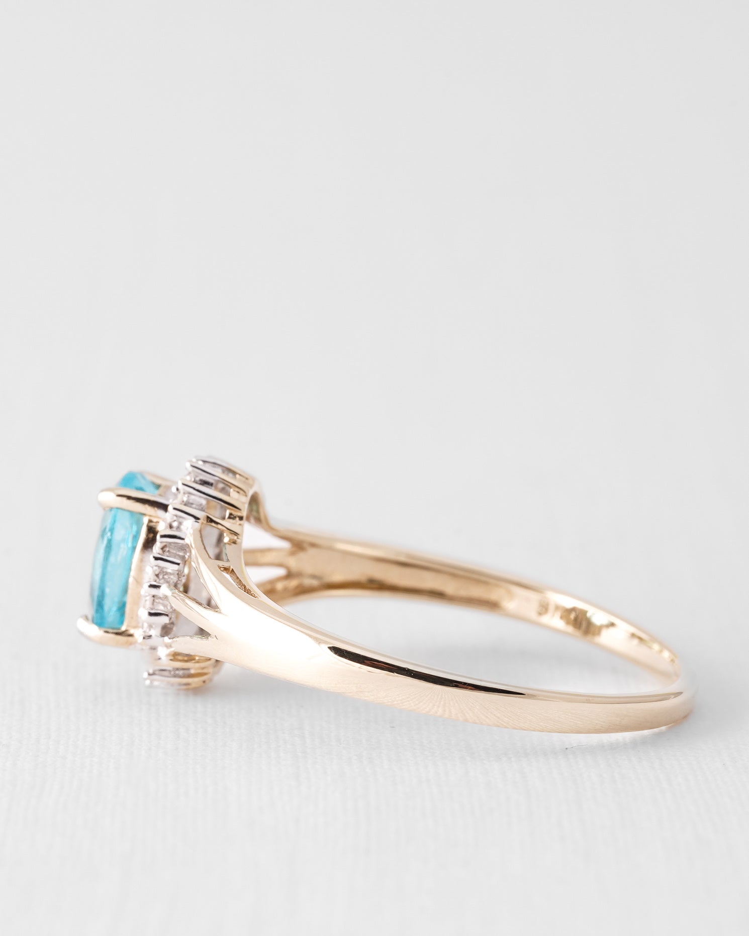Soliane | Vintage Topaz and Diamond Ring