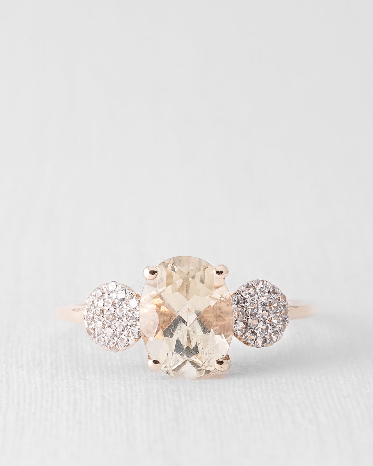 Elsinora | Vintage Quartz and Diamond Ring