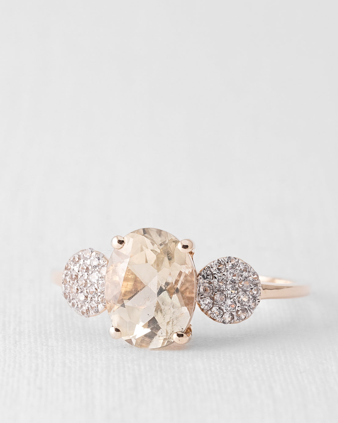 Elsinora | Vintage Quartz and Diamond Ring