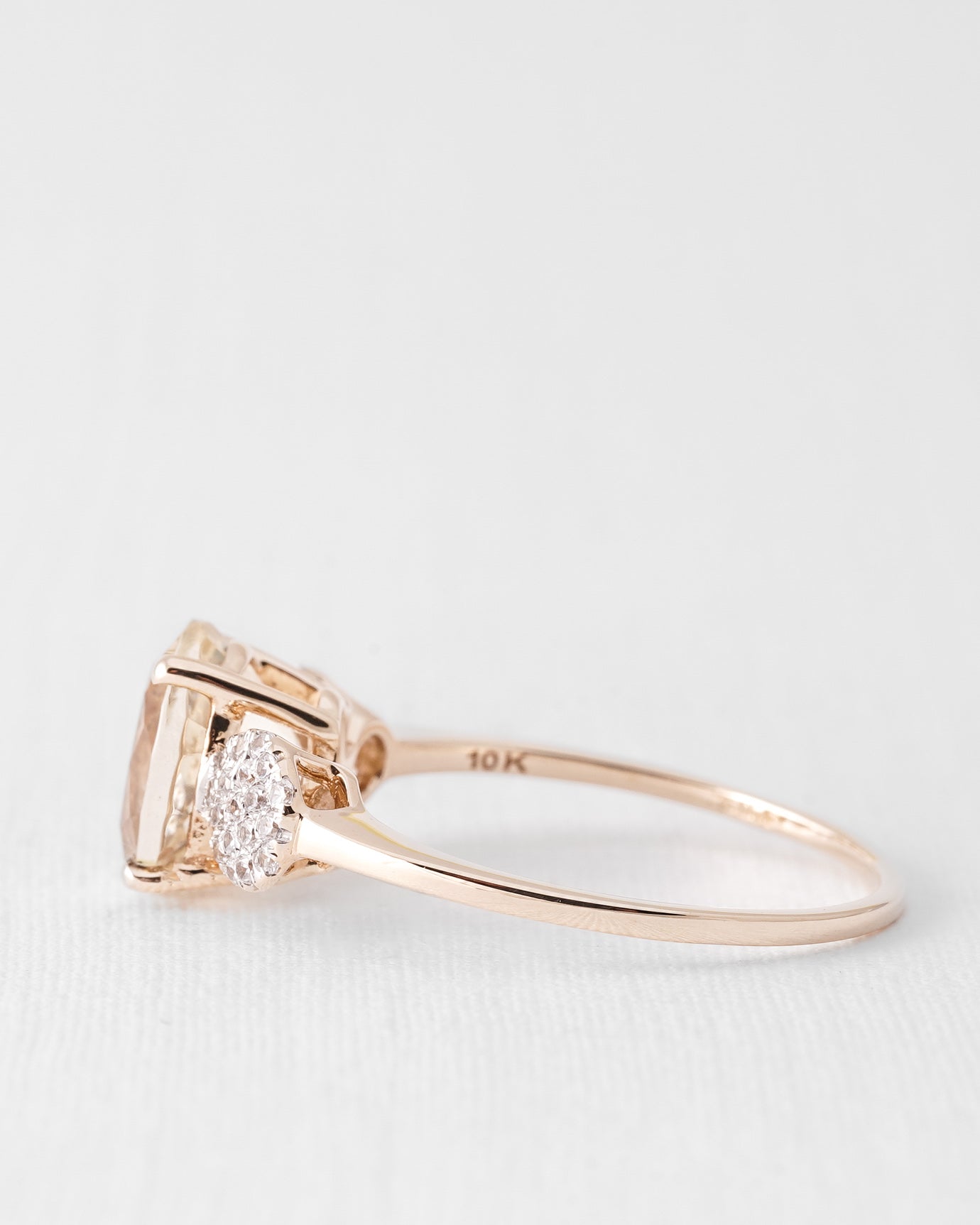 Elsinora | Vintage Quartz and Diamond Ring