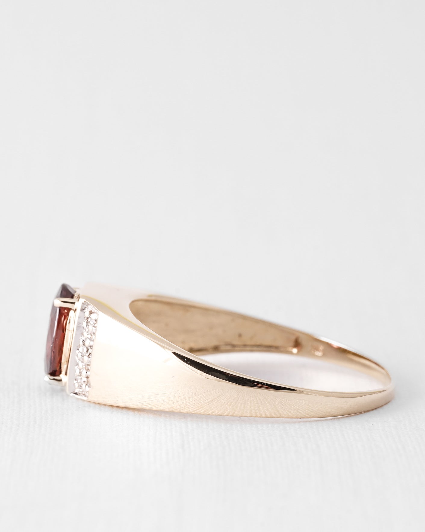 Rena | Vintage Tourmaline and Diamond Solitaire Ring