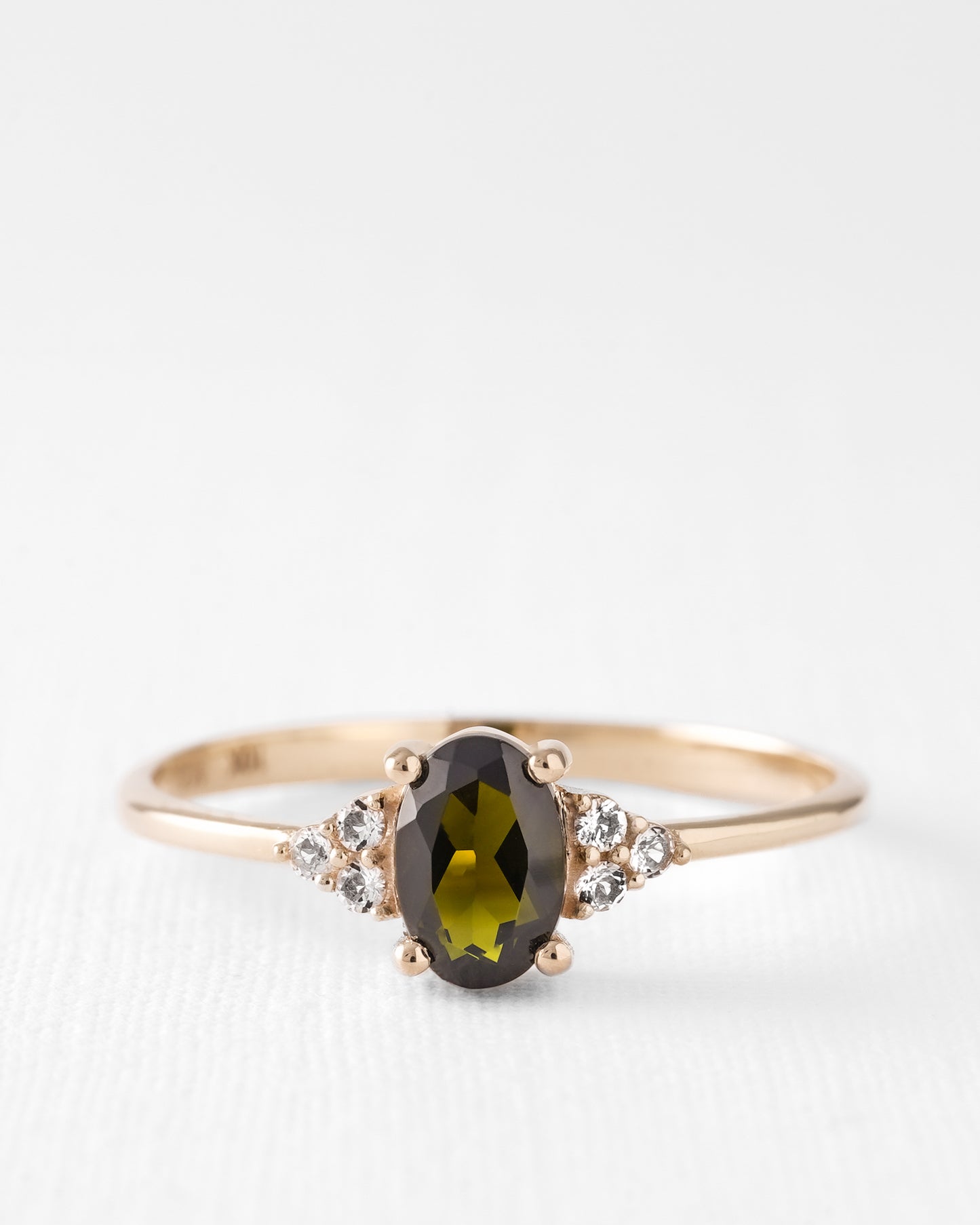 Valerie | Groene Toermalijn & Diamant Ring