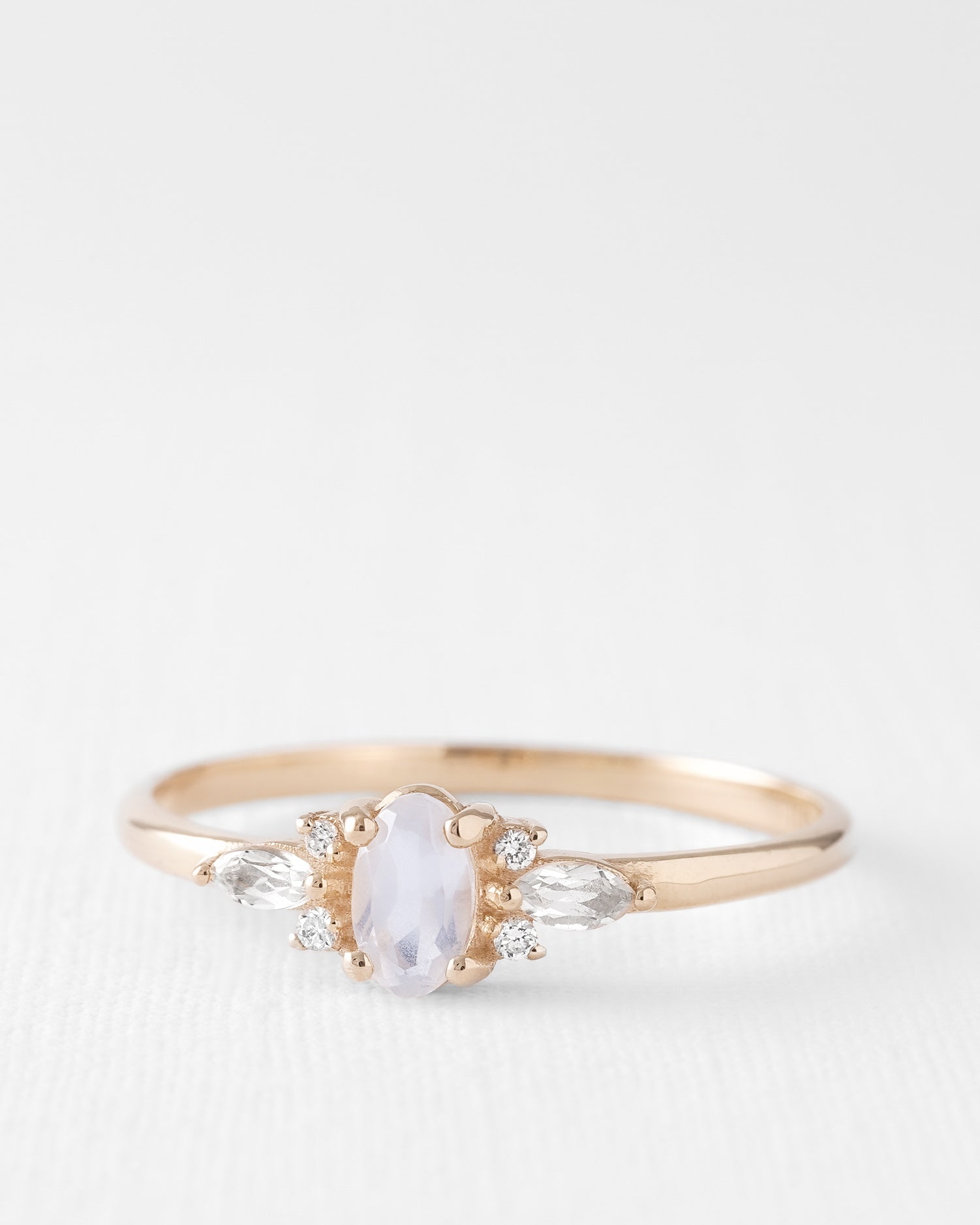 Camille | Maansteen & Diamant Ring