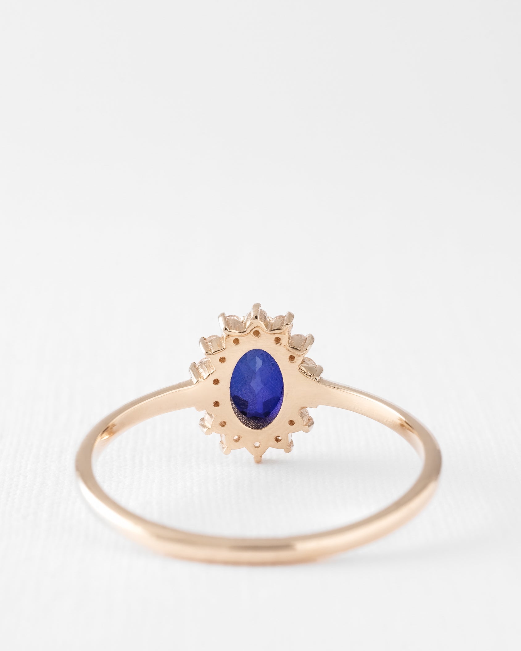 Livia | Saffier & Diamant Cluster Ring