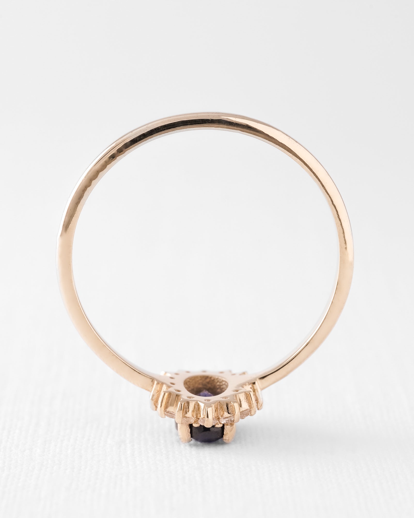 Livia | Saffier & Diamant Cluster Ring
