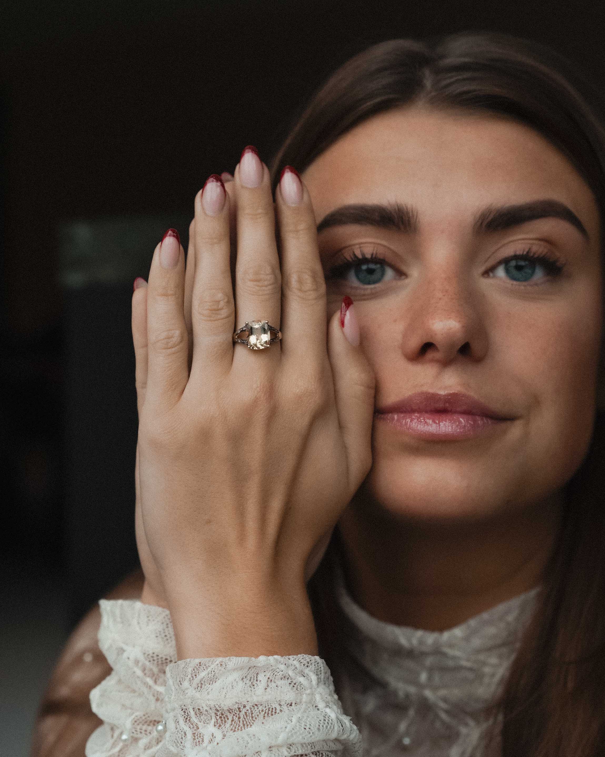 Cira | Vintage Citrine and Diamond Dress Ring