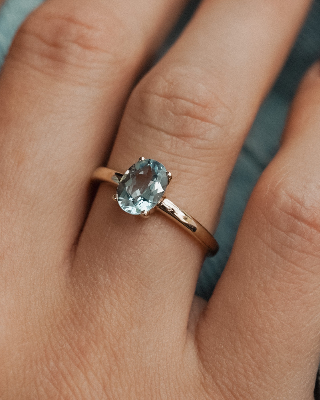 (05-03) Maribel | Vintage Topaas Ring - Menina Amsterdam