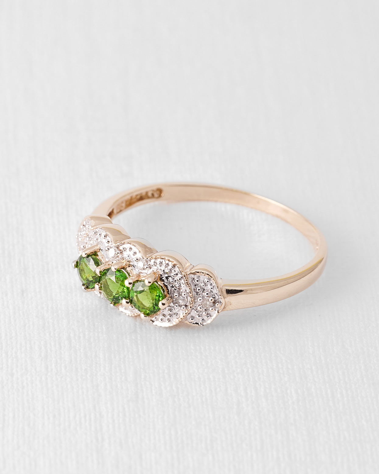 Vionne | Vintage Diopside and Diamond Dress Ring