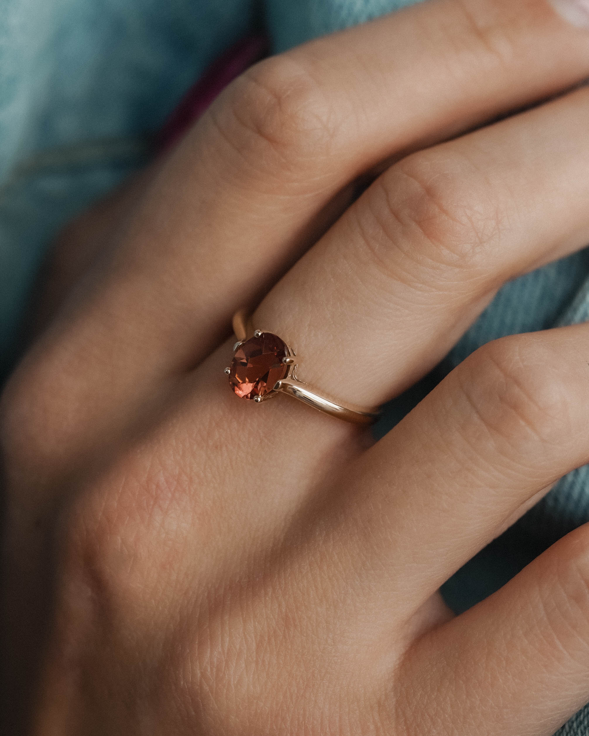 Lucienne | Vintage Kwarts Solitaire Ring