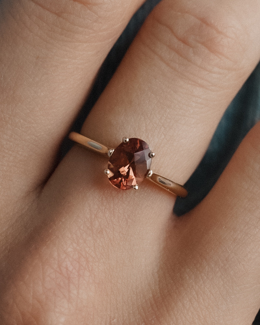 Lucienne | Vintage Kwarts Solitaire Ring