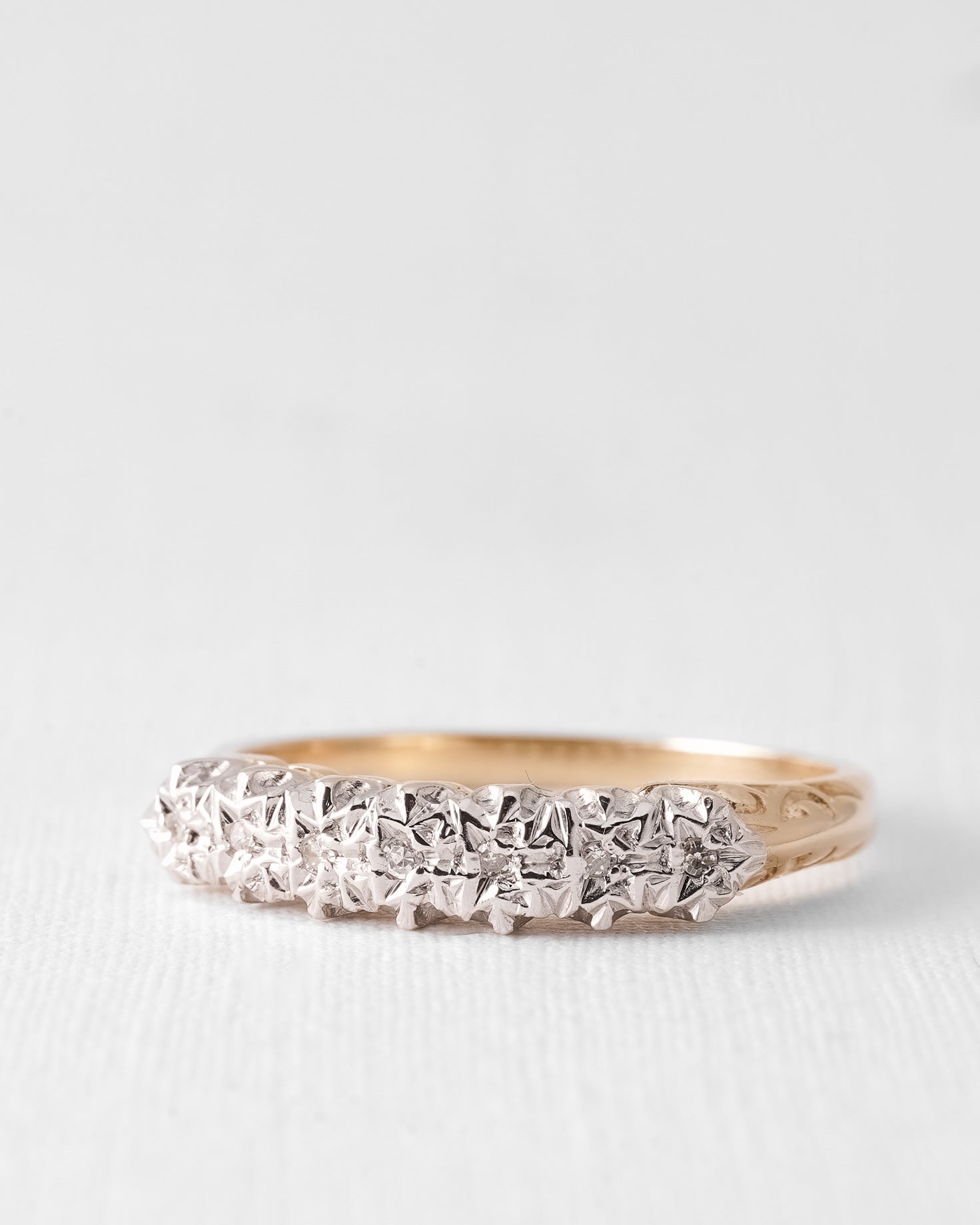 (05-03) Léonie | Vintage Diamant Ring - Menina Amsterdam