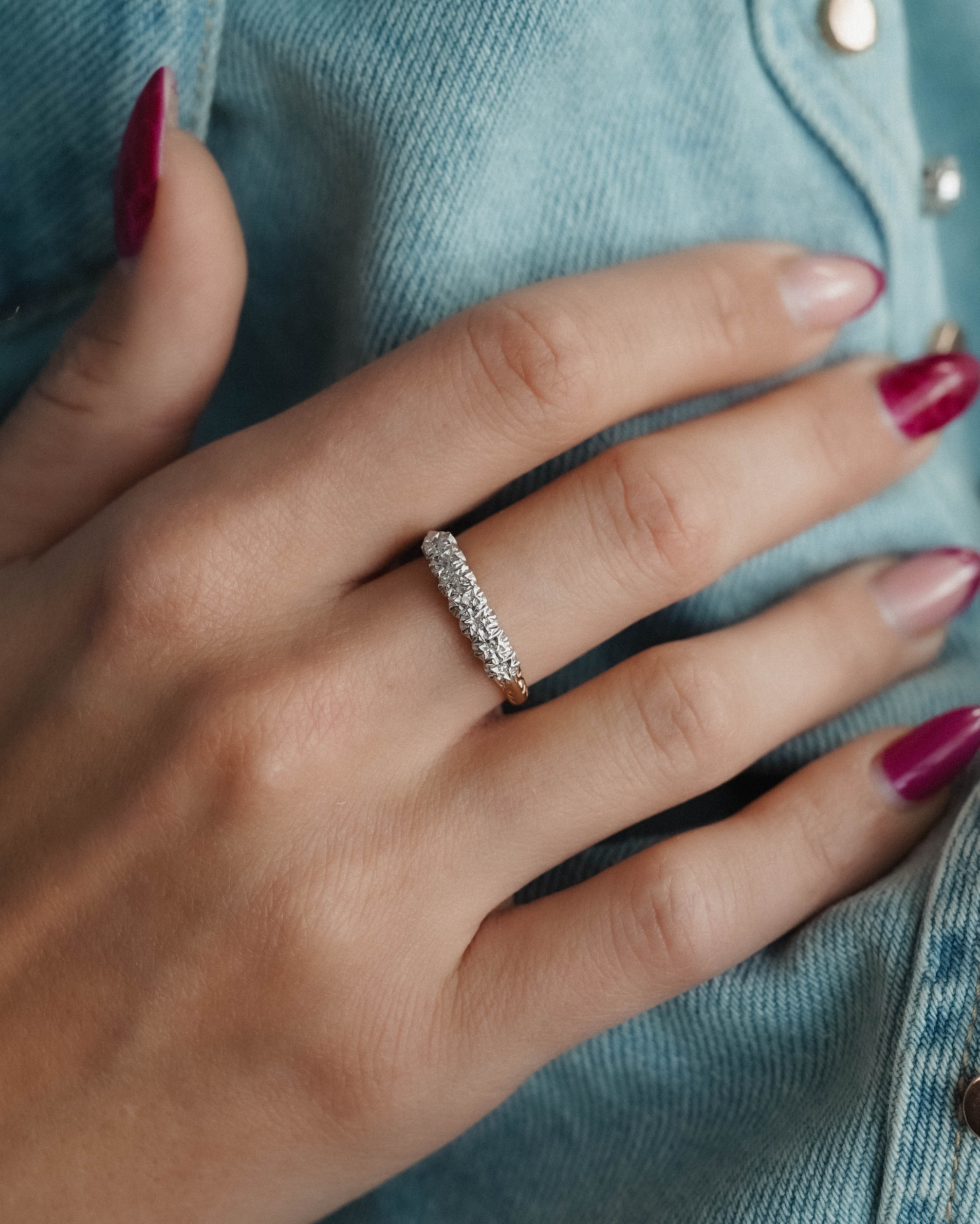 (05-03) Léonie | Vintage Diamant Ring - Menina Amsterdam