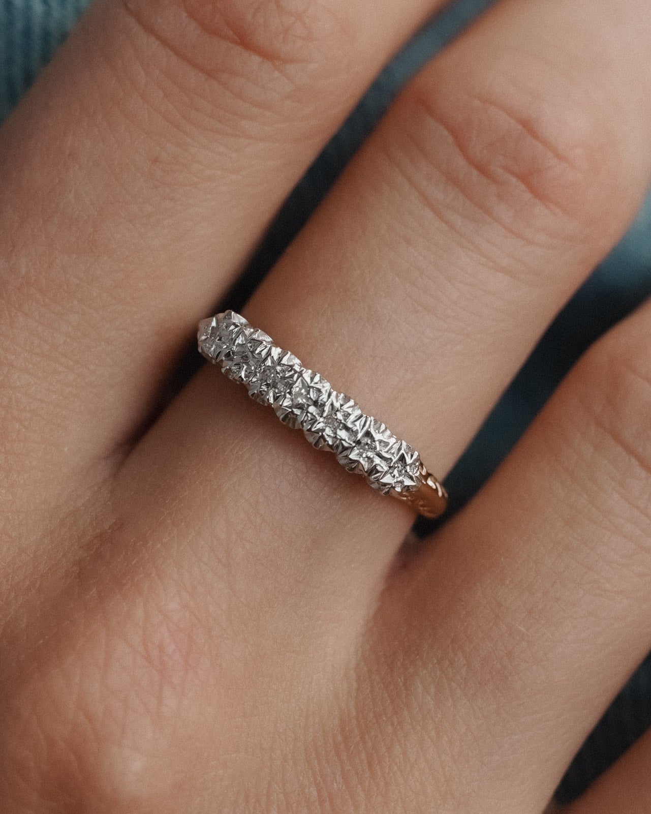 (05-03) Léonie | Vintage Diamant Ring - Menina Amsterdam