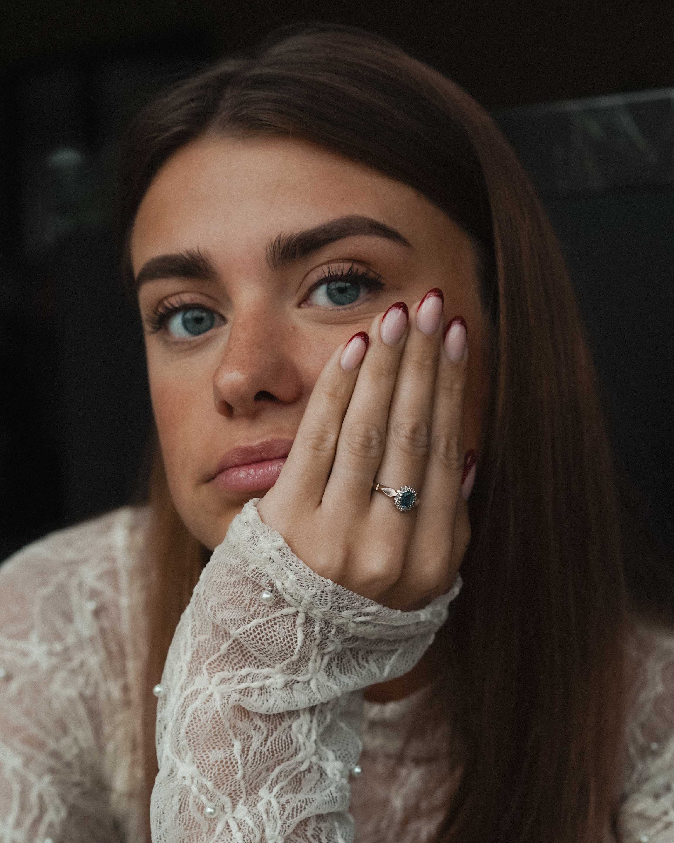 Avey | Vintage Topaz and Diamond Ring