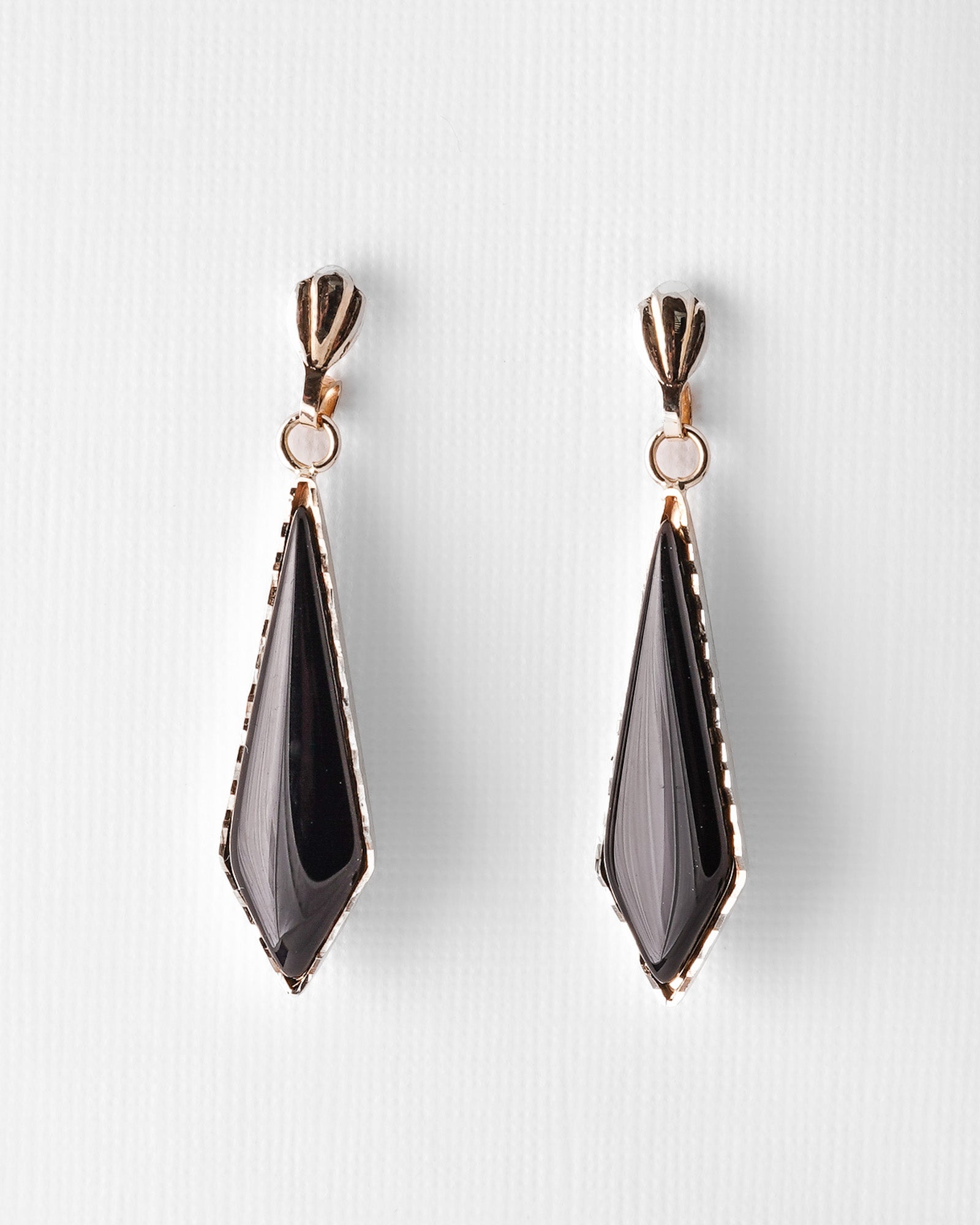 Calliora | Vintage Onyx Oorbellen