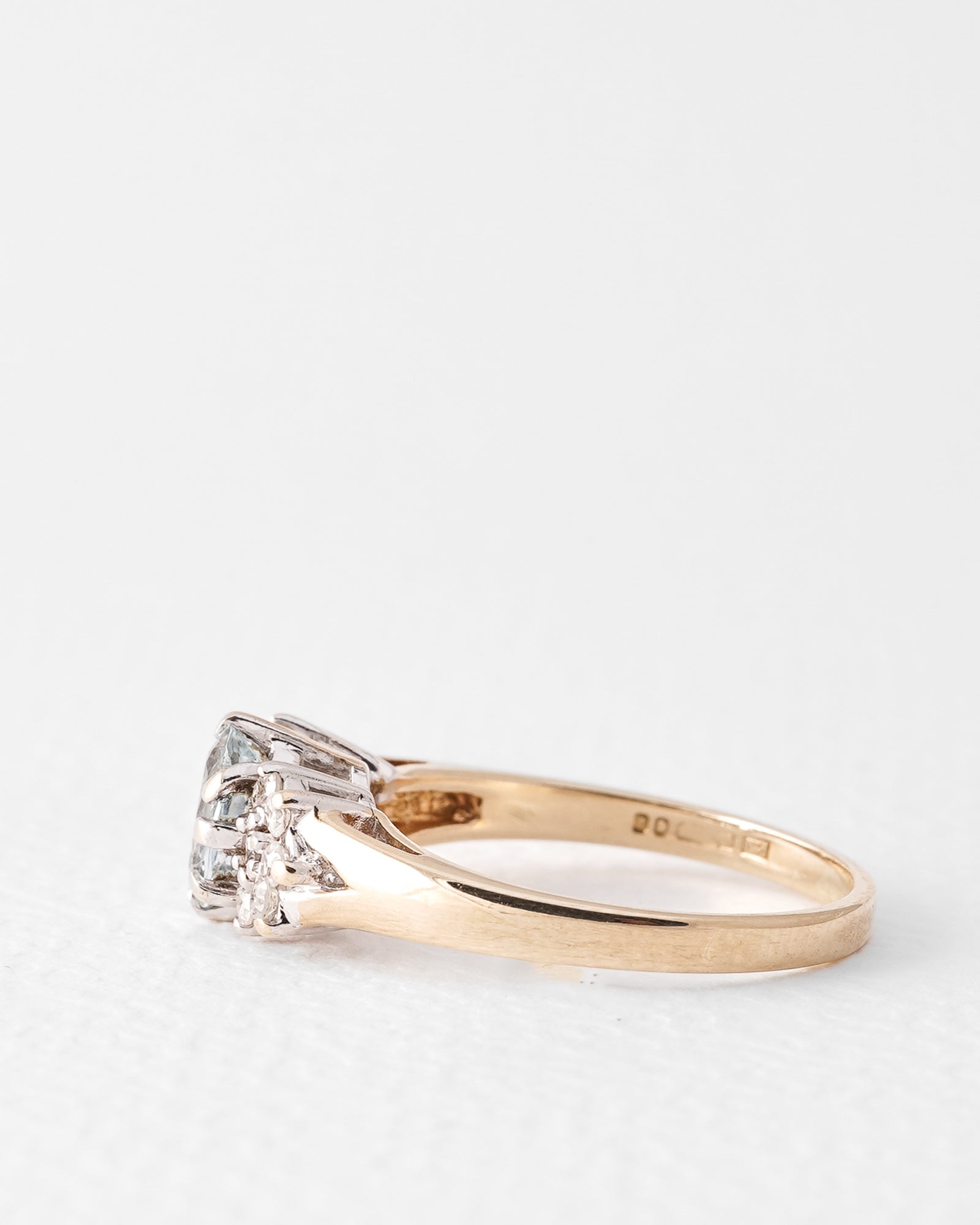 Nayla | Vintage Topaas & Diamant Cluster