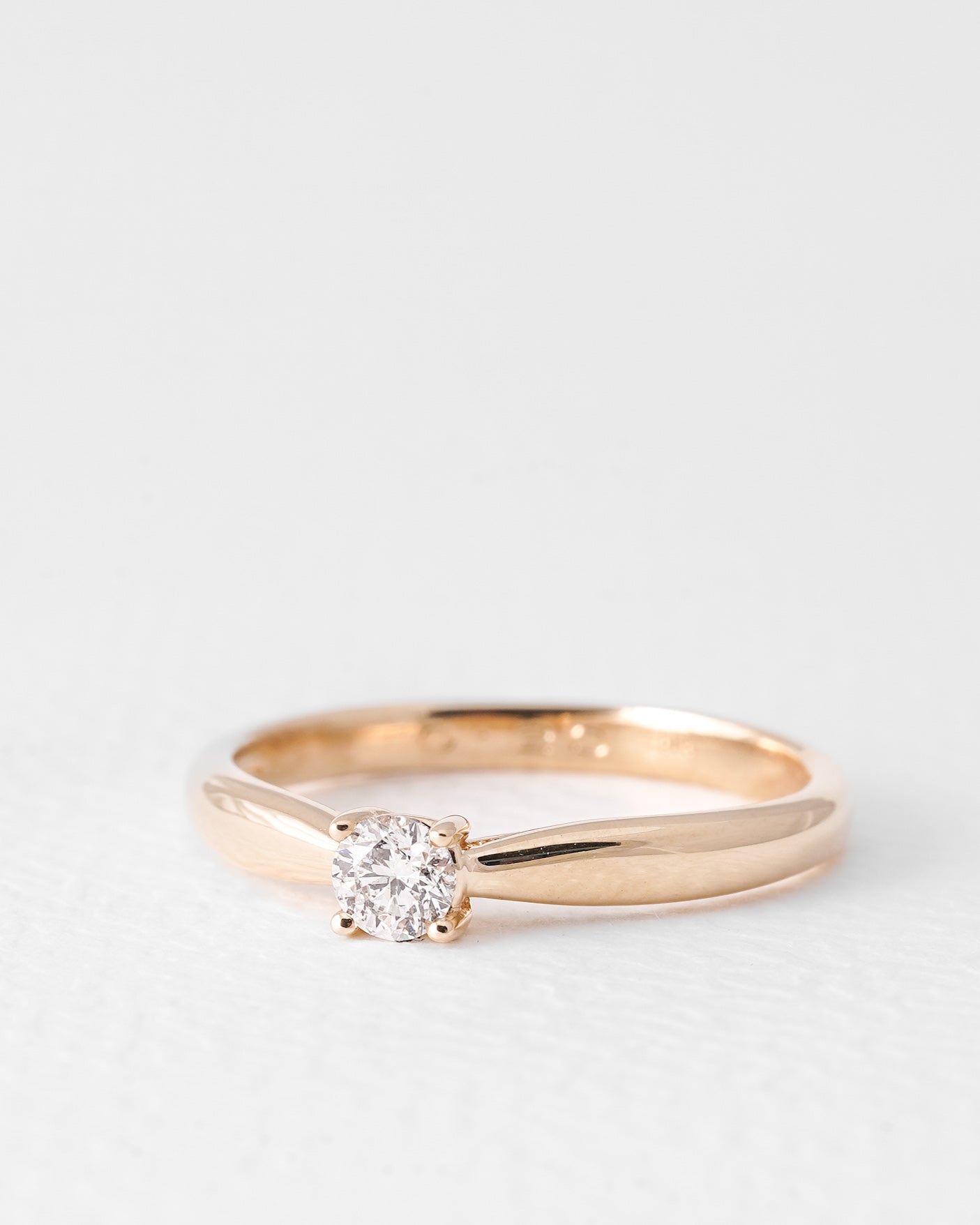 Isabelle | 14K Geel Goud Briljant (0.2ct) Ring