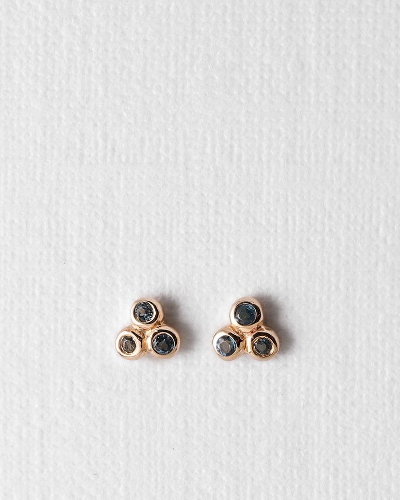Thalie | 14K Blauwe Topaas Studs