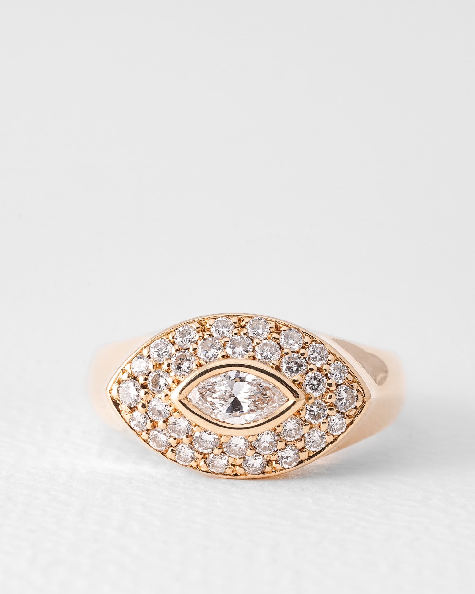 Eleonora | 18K Yellow Gold Brilliant (1ct) Eye Ring