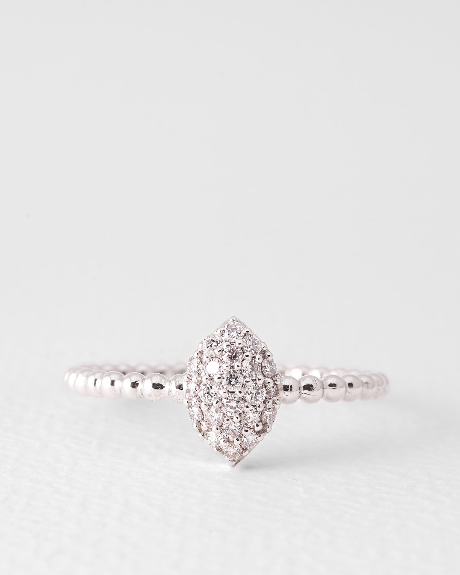 Noelle | 14K Wit Goud Briljant (0.23ct) Promise Ring